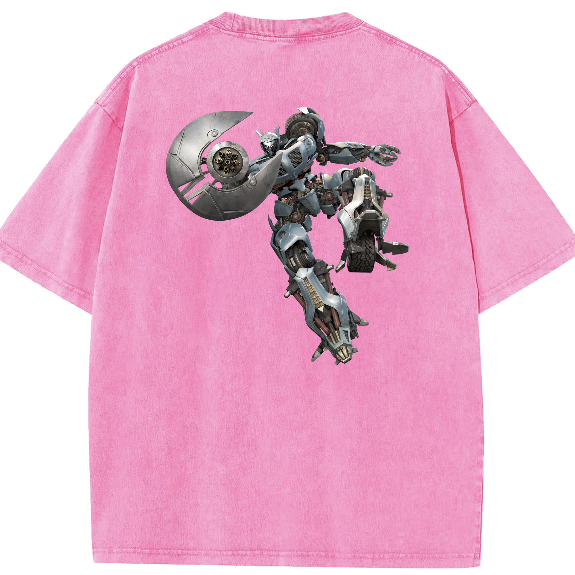 （画像用）  綿100% ヴィンテージ風 半袖Tシャツ（背面プリント）
